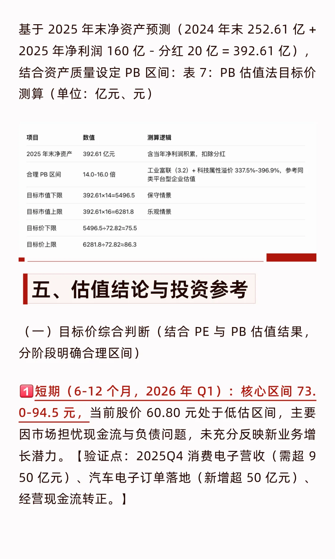 立讯精密估值分析(附股价预测)