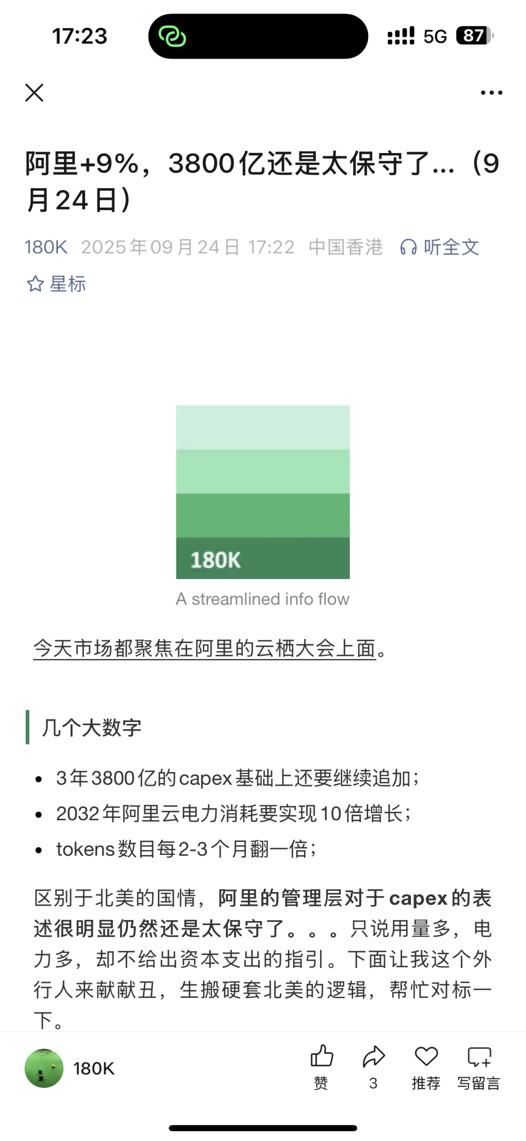 阿里+9%，3800亿还是太保守了...（9月24日）