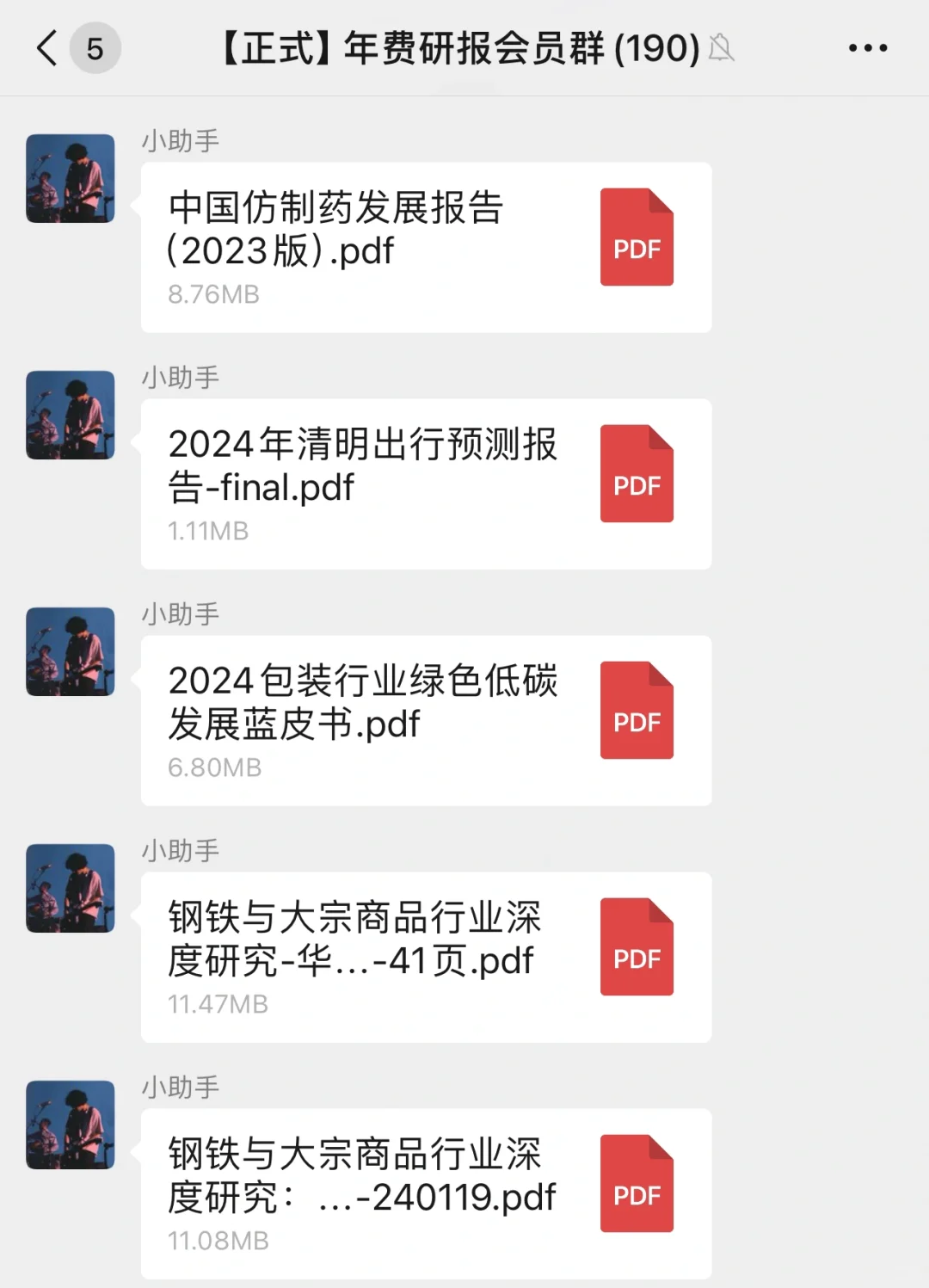 坚持更新!2024年研究报告分享群来啦