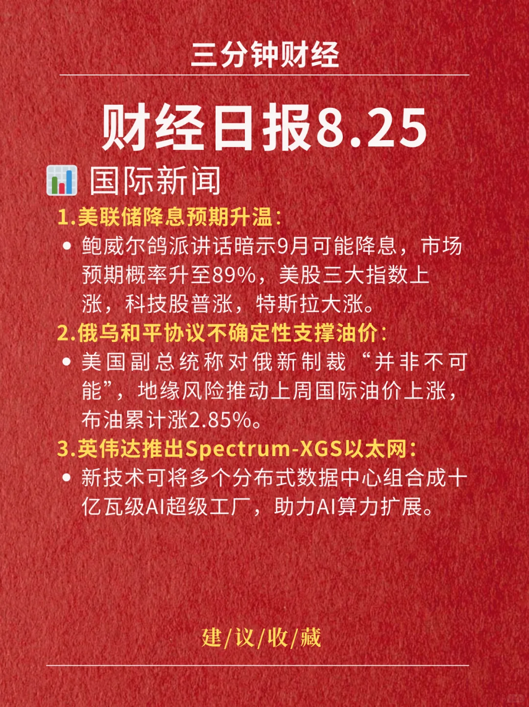 财经日报‖2025.8.25