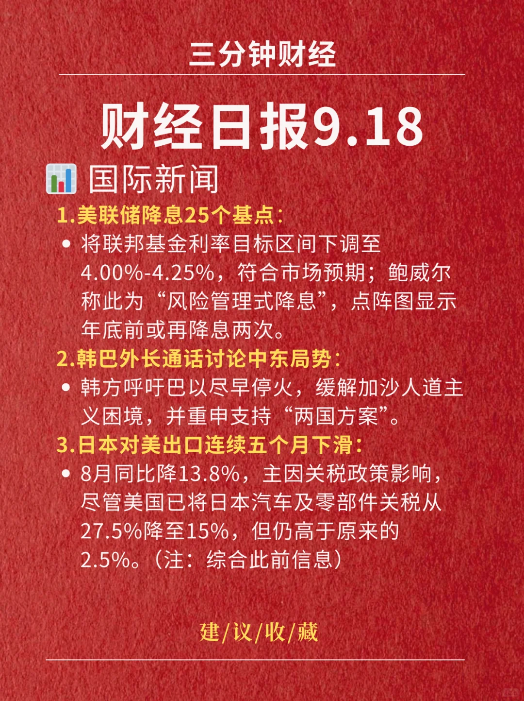 财经日报‖2025.9.18
