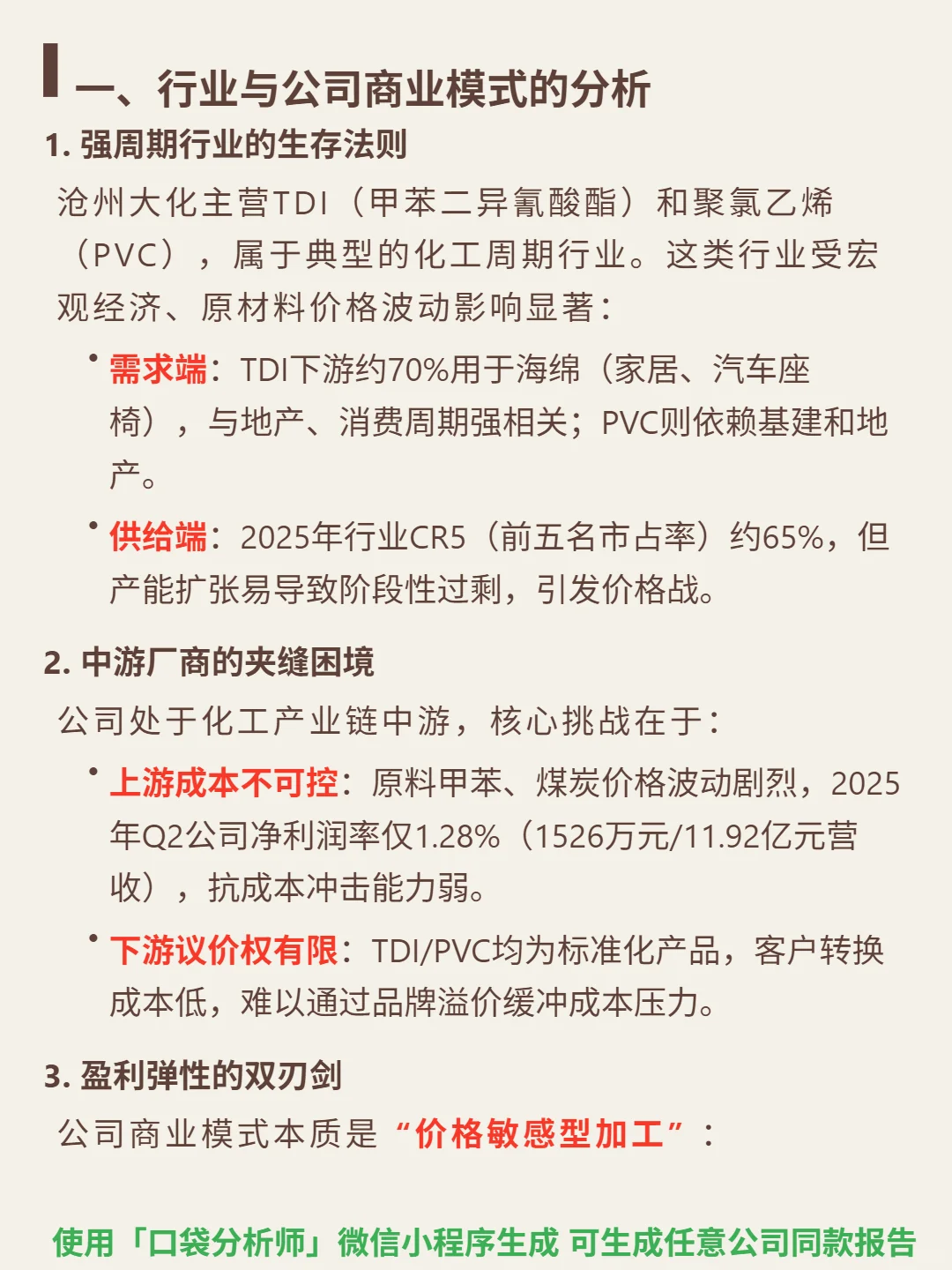 沧州大化 4000 字深度研报