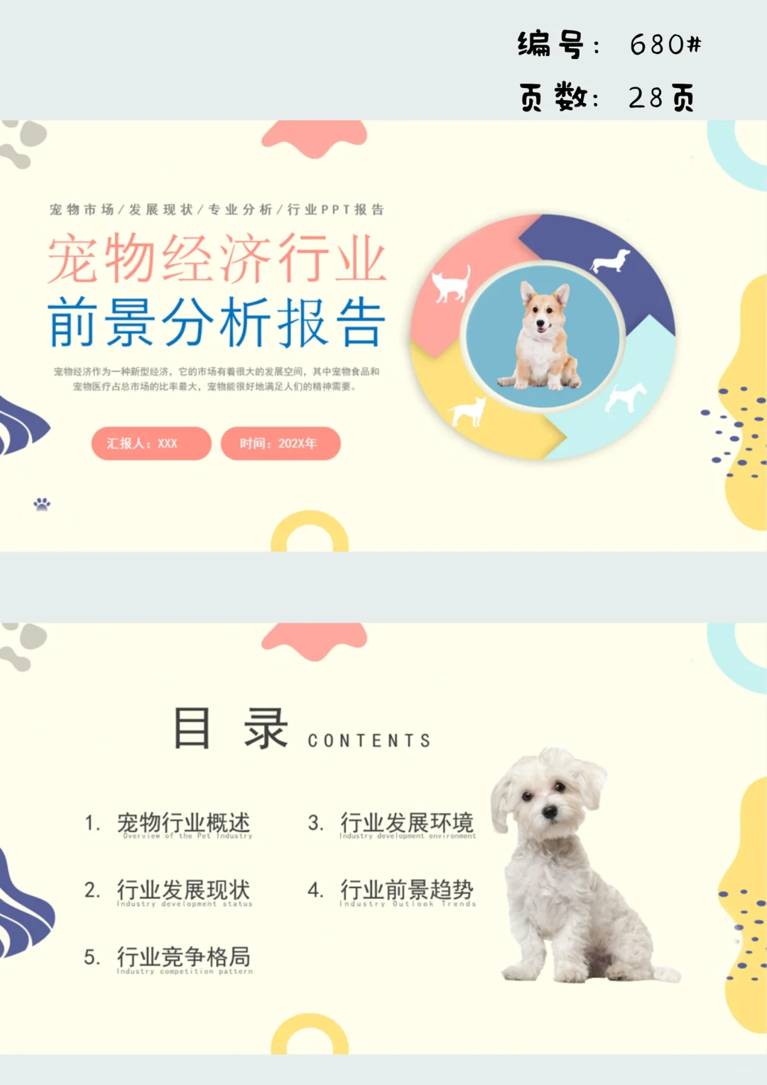 宠物经济行业前景分析报告PPT