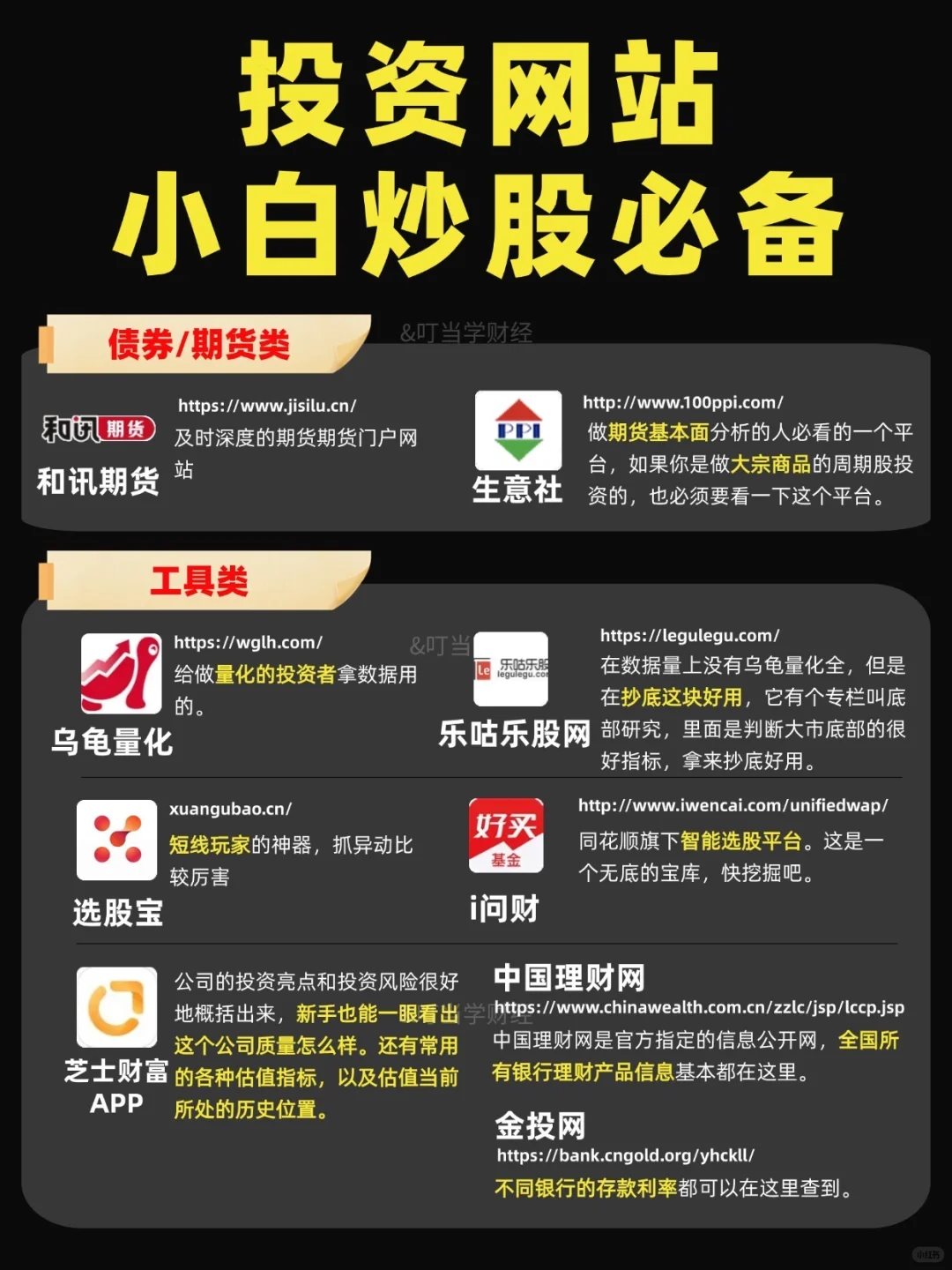 建议收藏!投资工具千千万,适合自己最重要