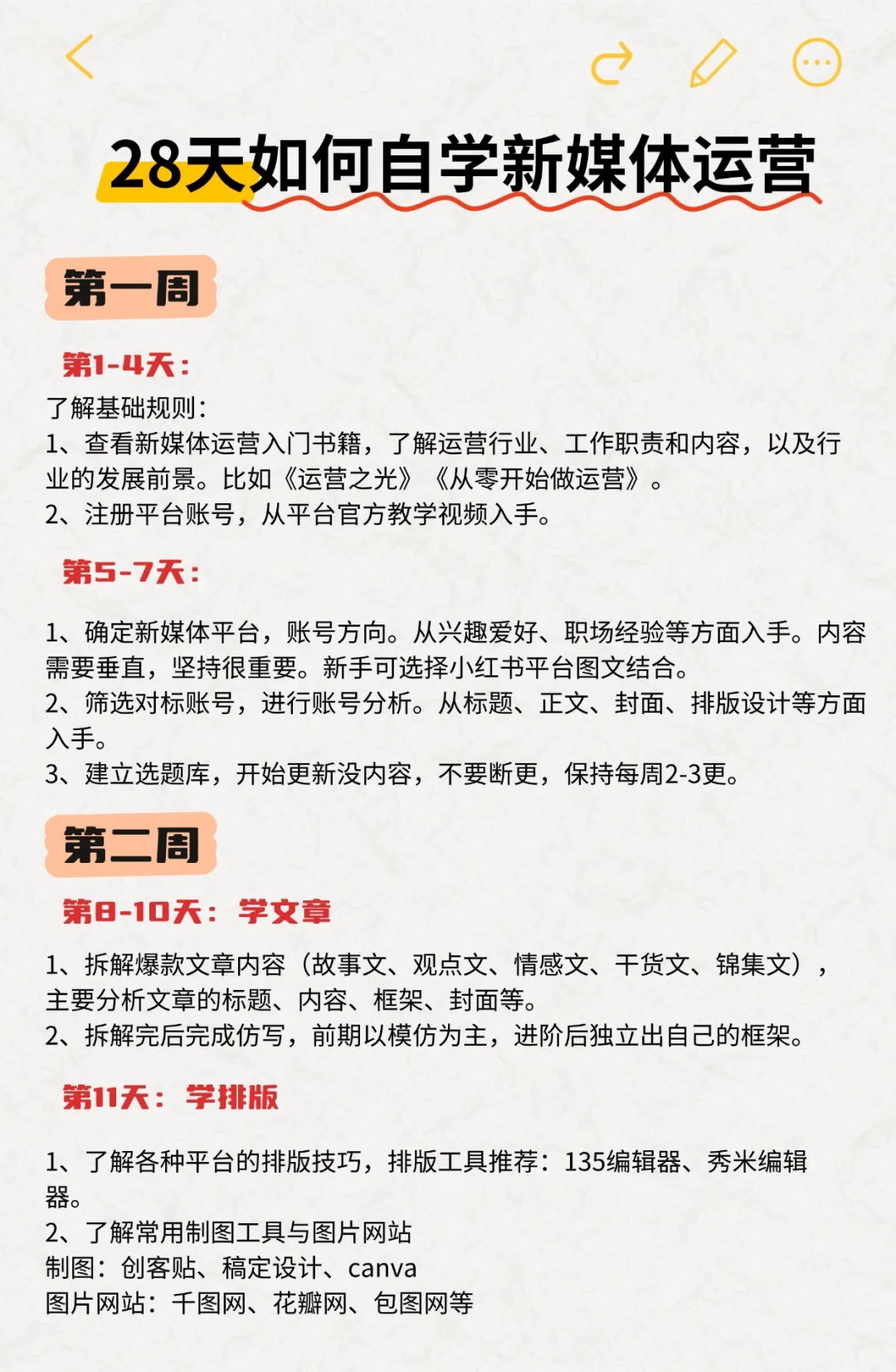 只要28天 | 小白也能成功转行新媒体运营❗