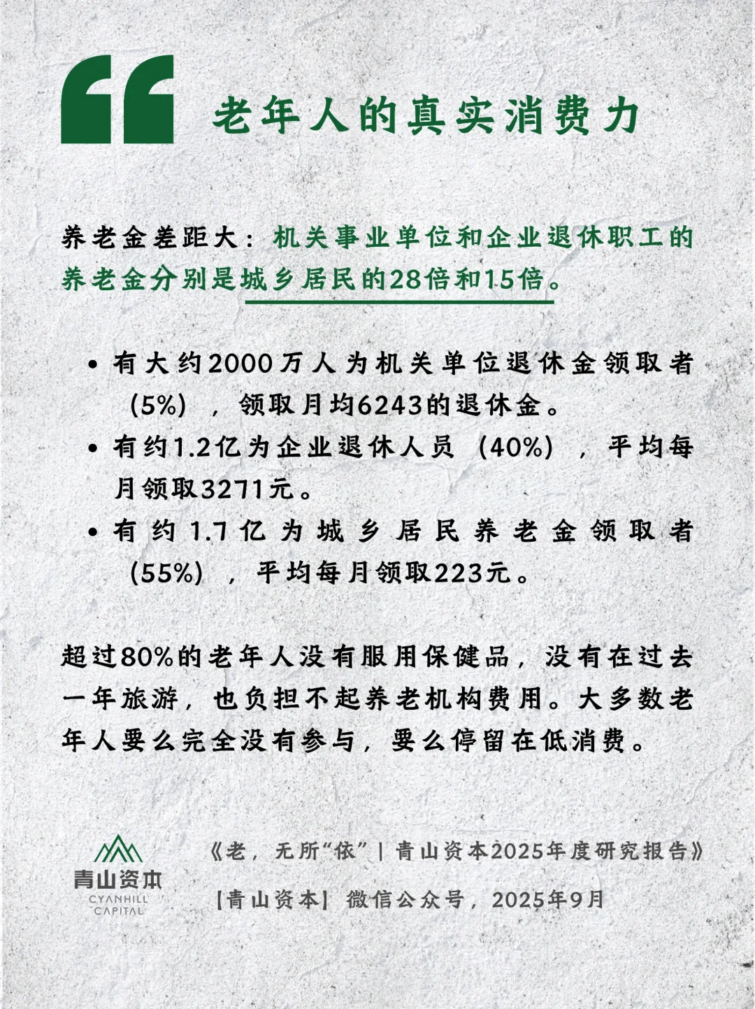 老年人的真实消费力到底如何