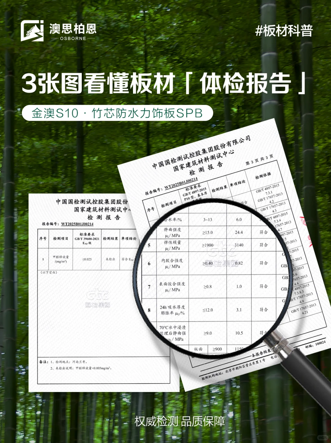 3步读懂检测报告,从源头把控板材品质