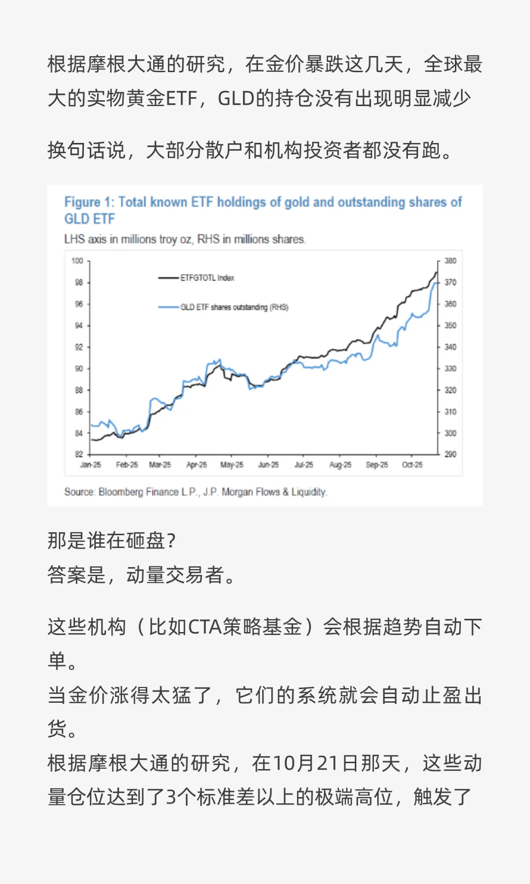 摩根大通揭秘：黄金暴跌的真相