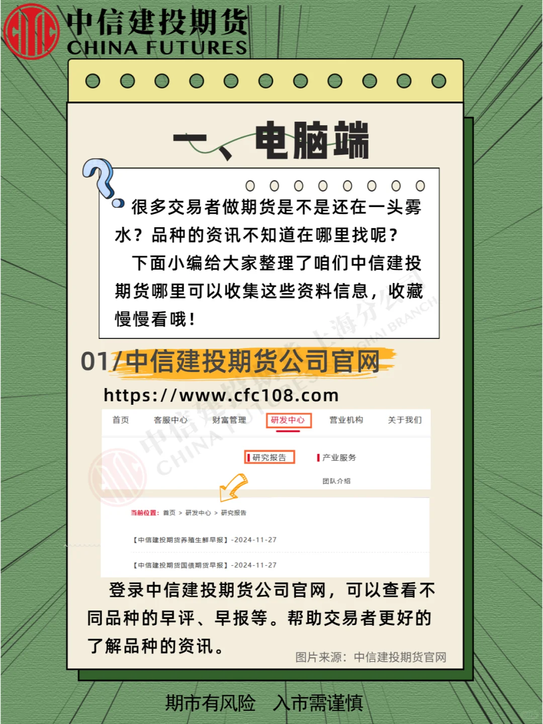 中信建投期货研报资讯哪里找？