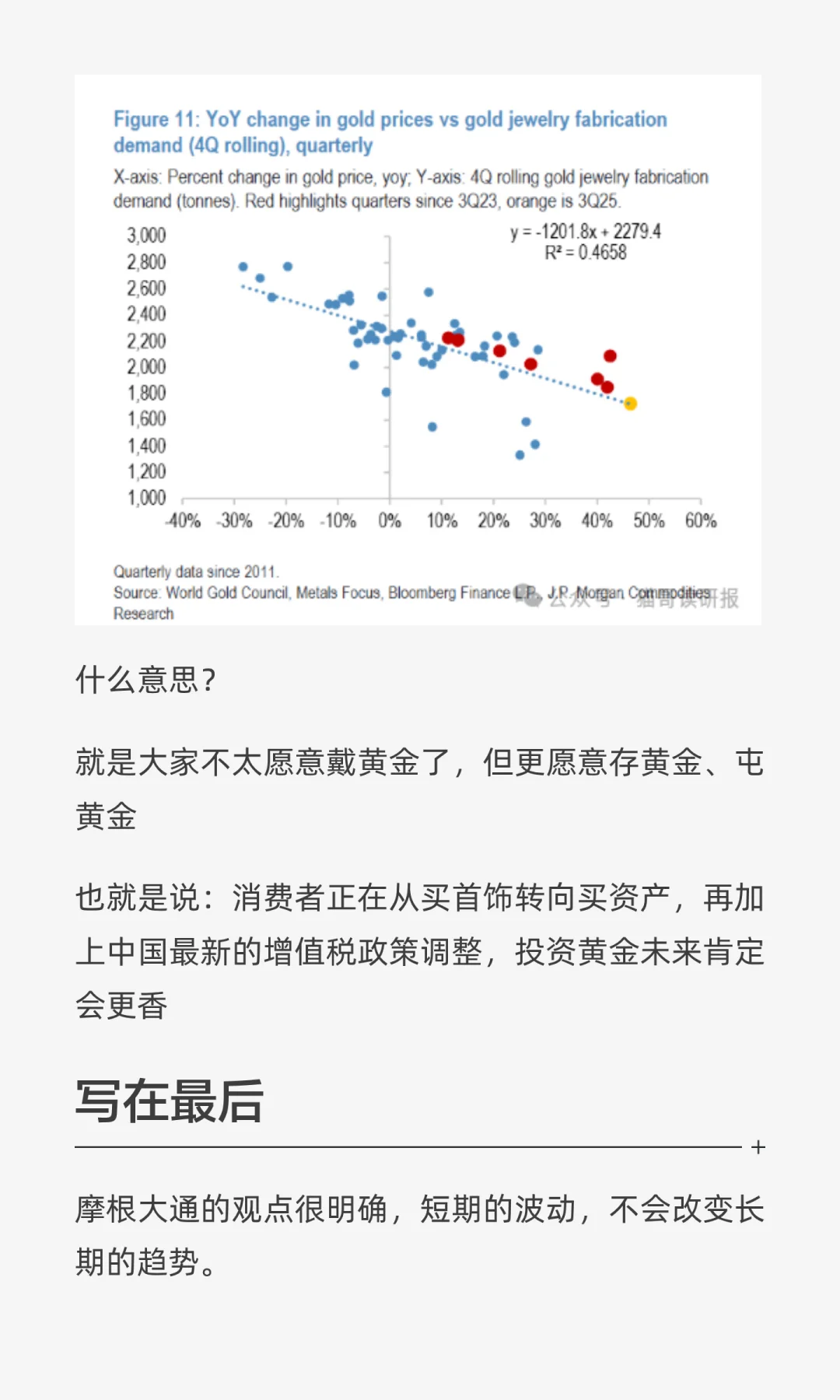 摩根大通：黄金，现在还能上车吗？