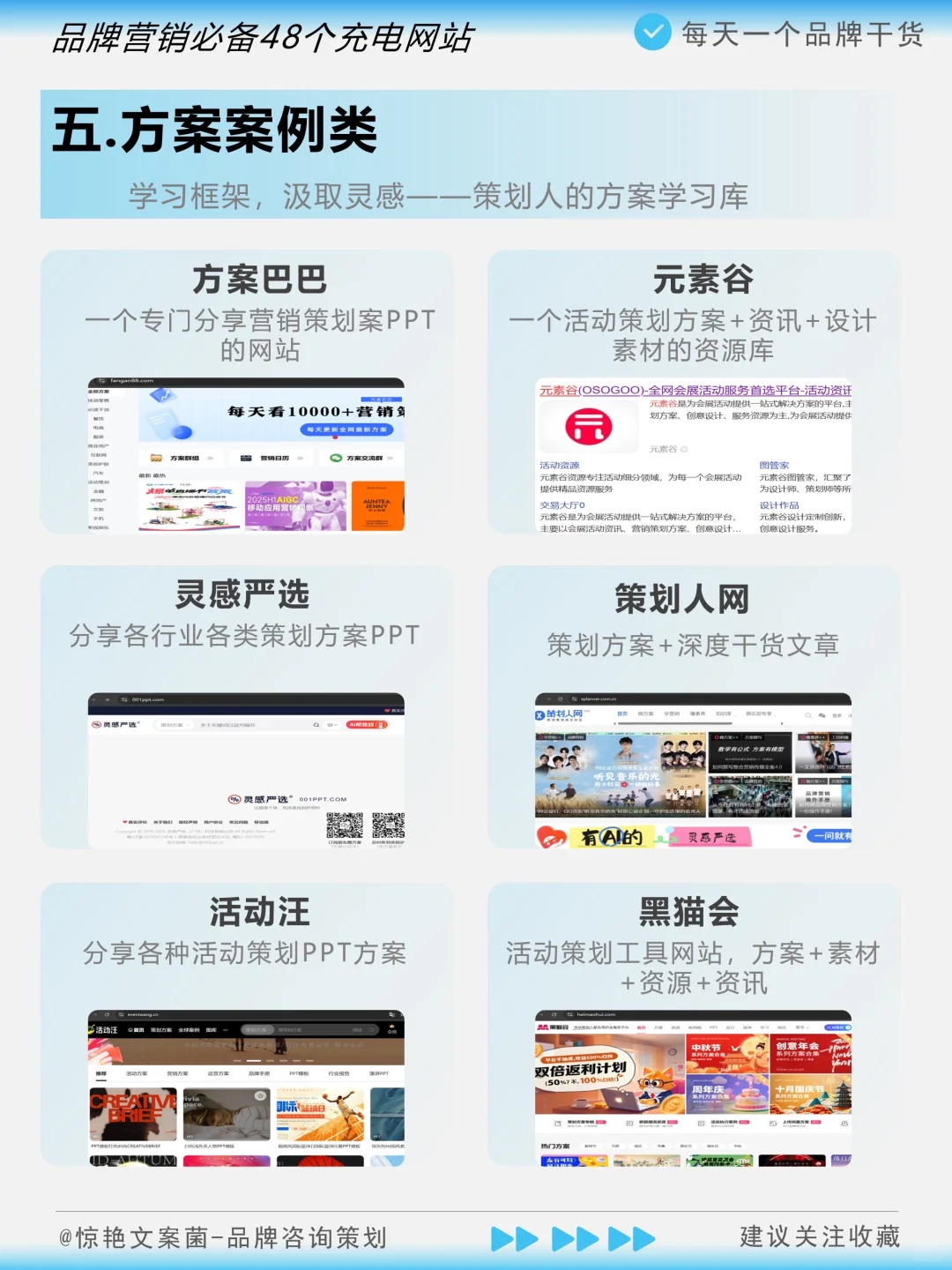 打工人邪修㊙️品牌营销策划48个宝藏网站✅