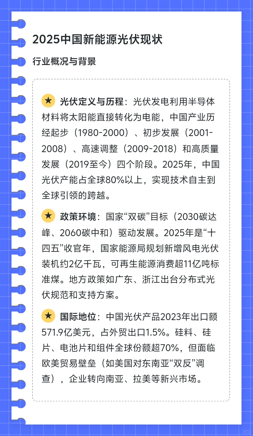 2025年中国新能源光伏行业总览