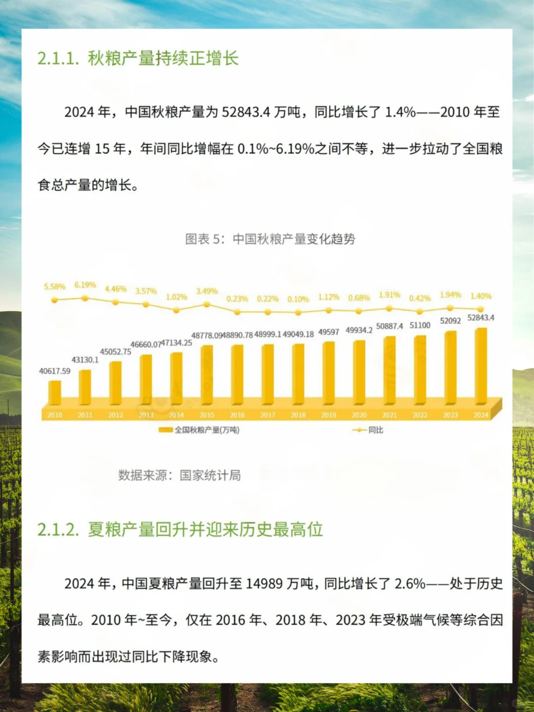2025年中国农业情况报告