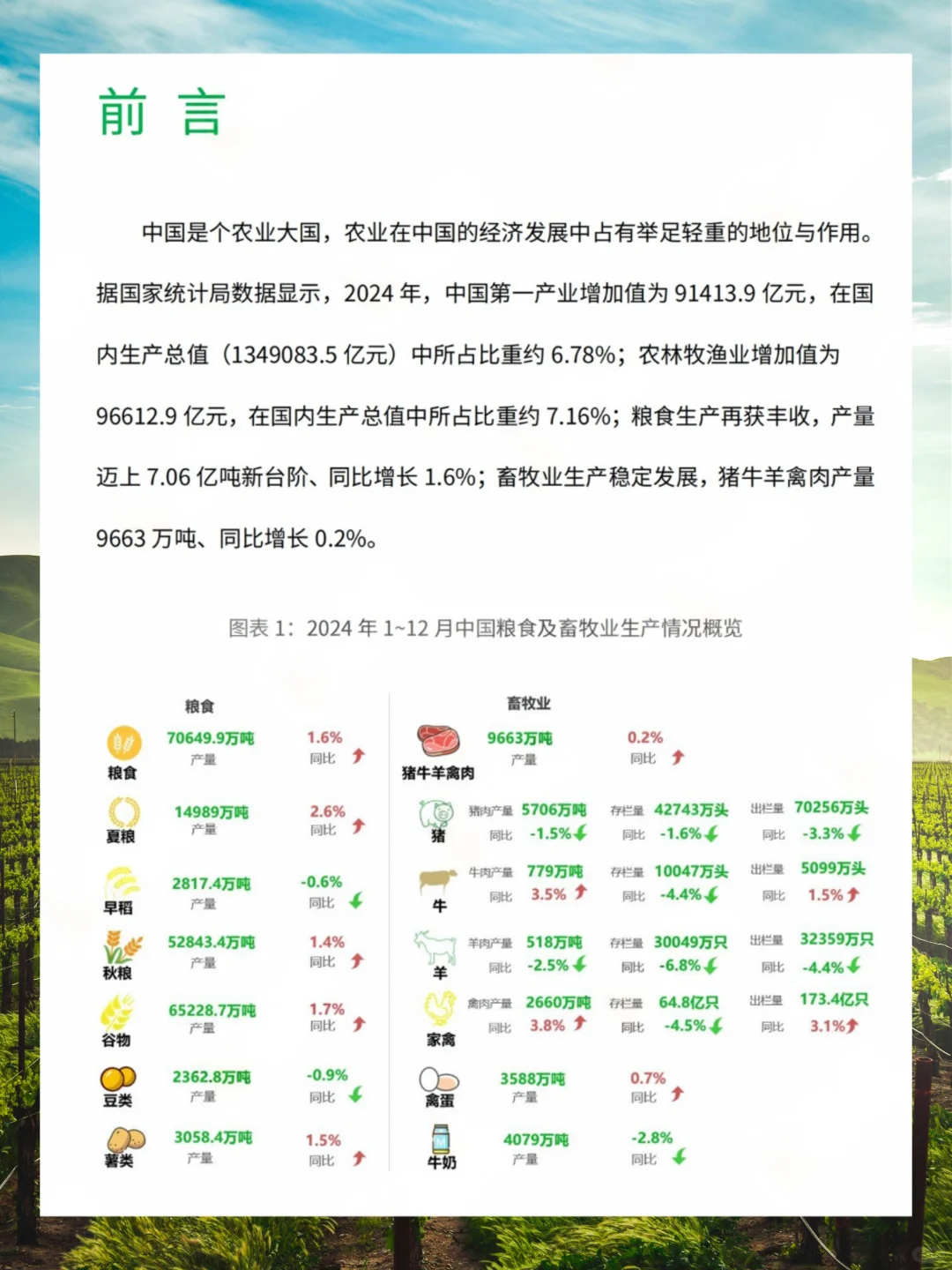 2025年中国农业情况报告