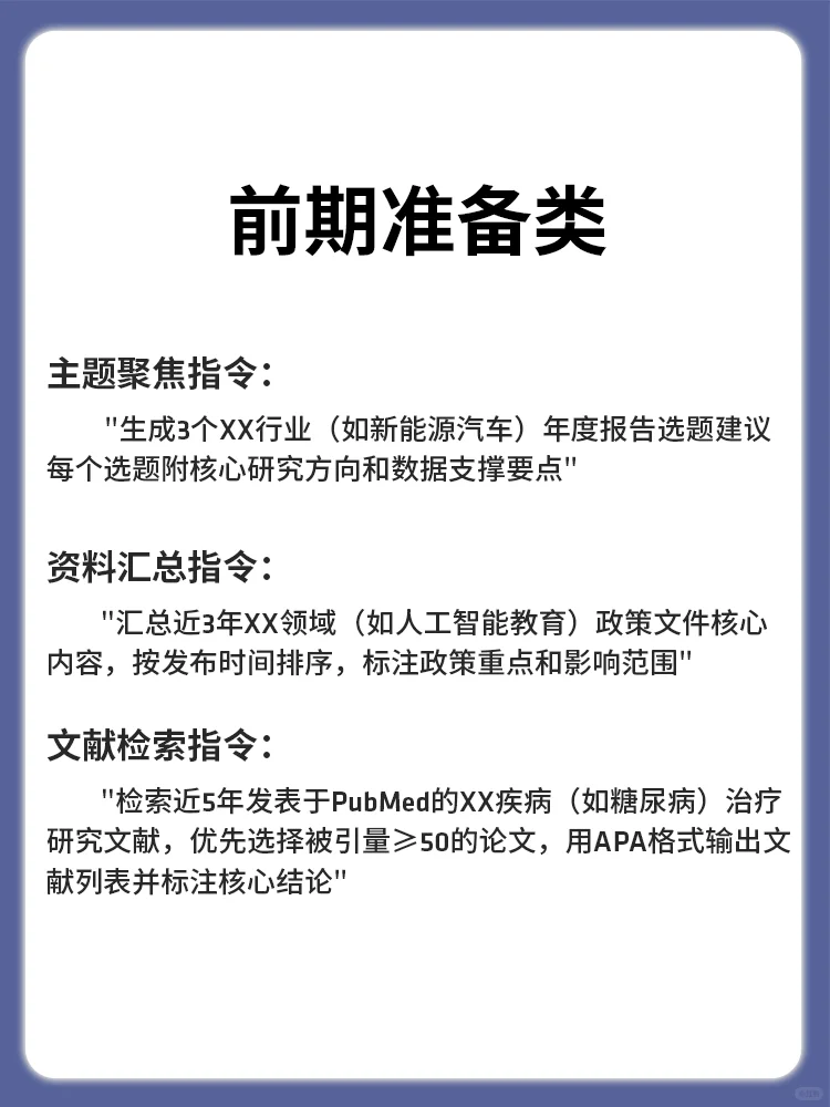 快速写报告15个实用ai指令合集❗