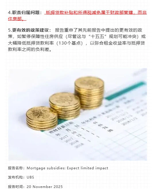 瑞银-市场传言的住房贷款补贴政策效果有限