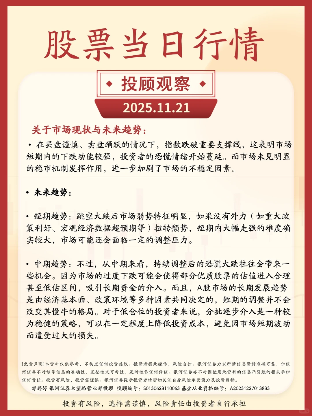 2025.11.21当日股票行情