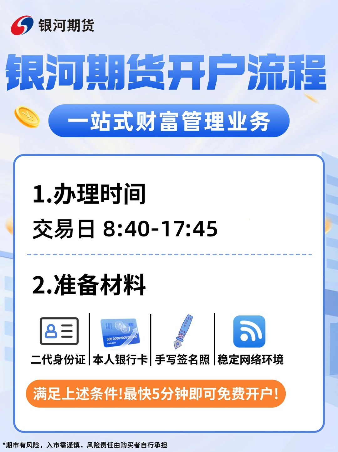 银河期货开户保姆级指南！福利一次讲清📝