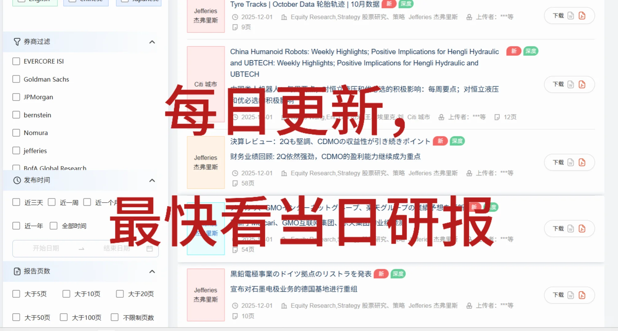 找到一个看国外机构研报的好地方