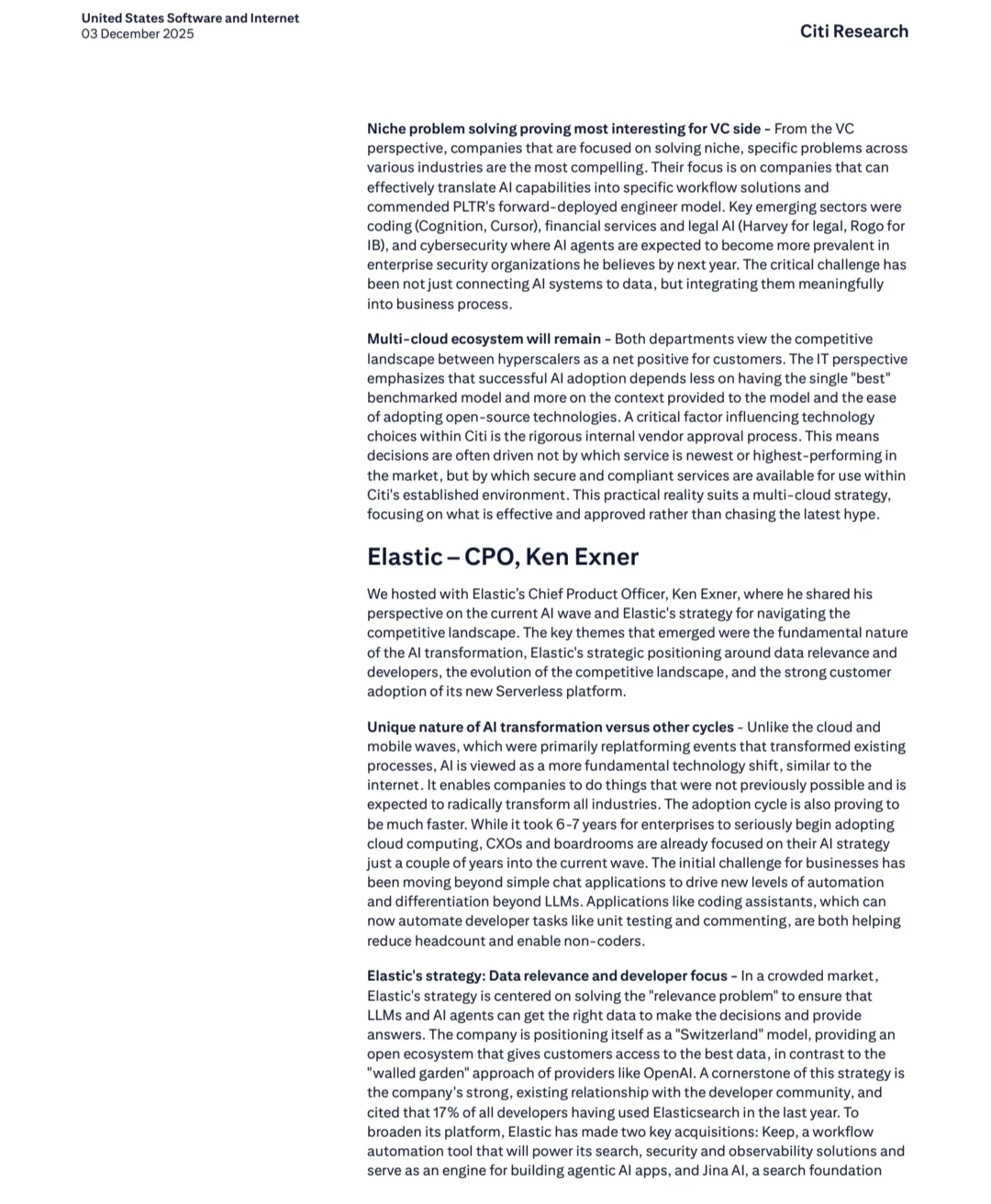 研报，高盛，摩根，美银花旗瑞银巴克莱等等