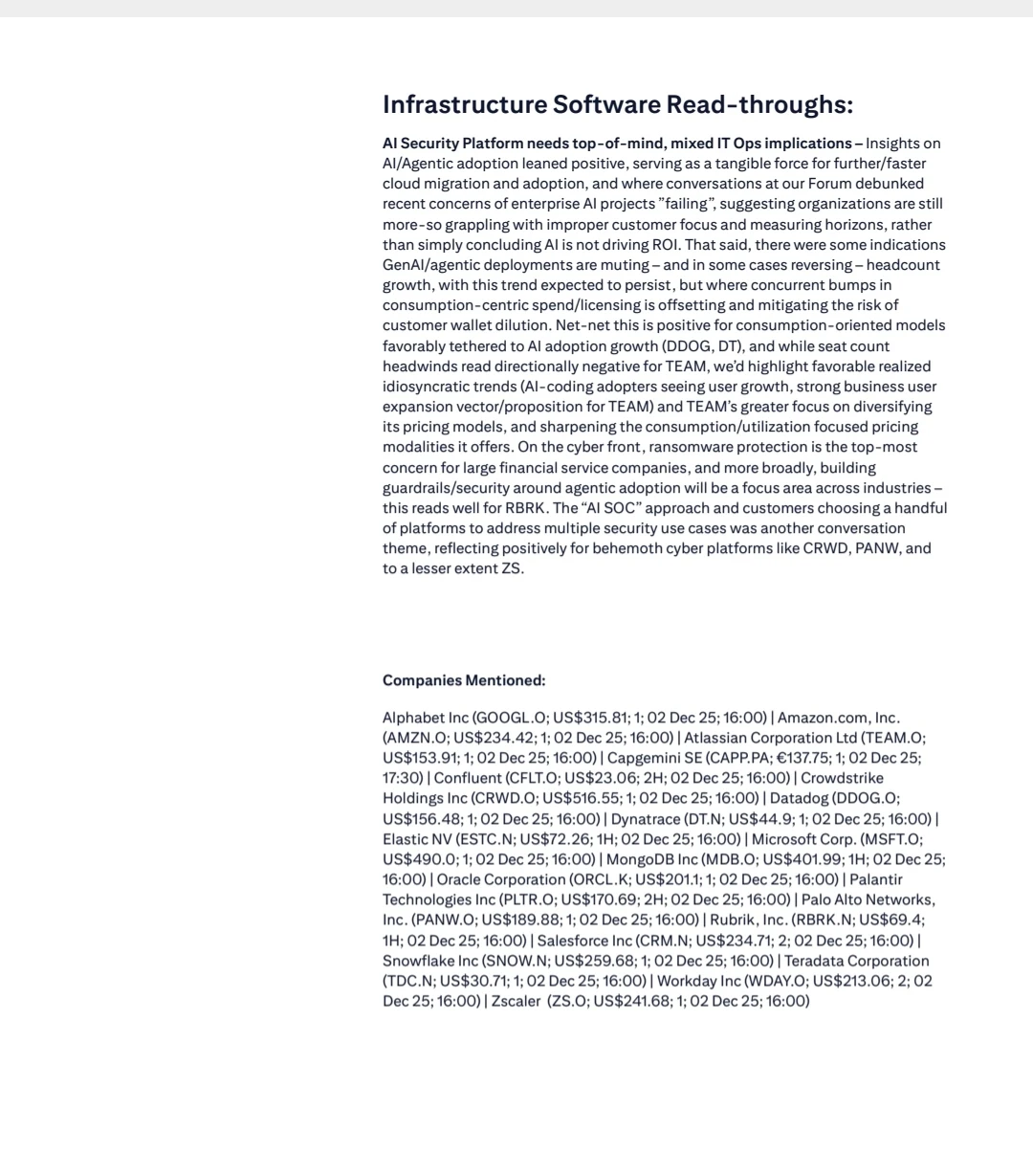 研报，高盛，摩根，美银花旗瑞银巴克莱等等