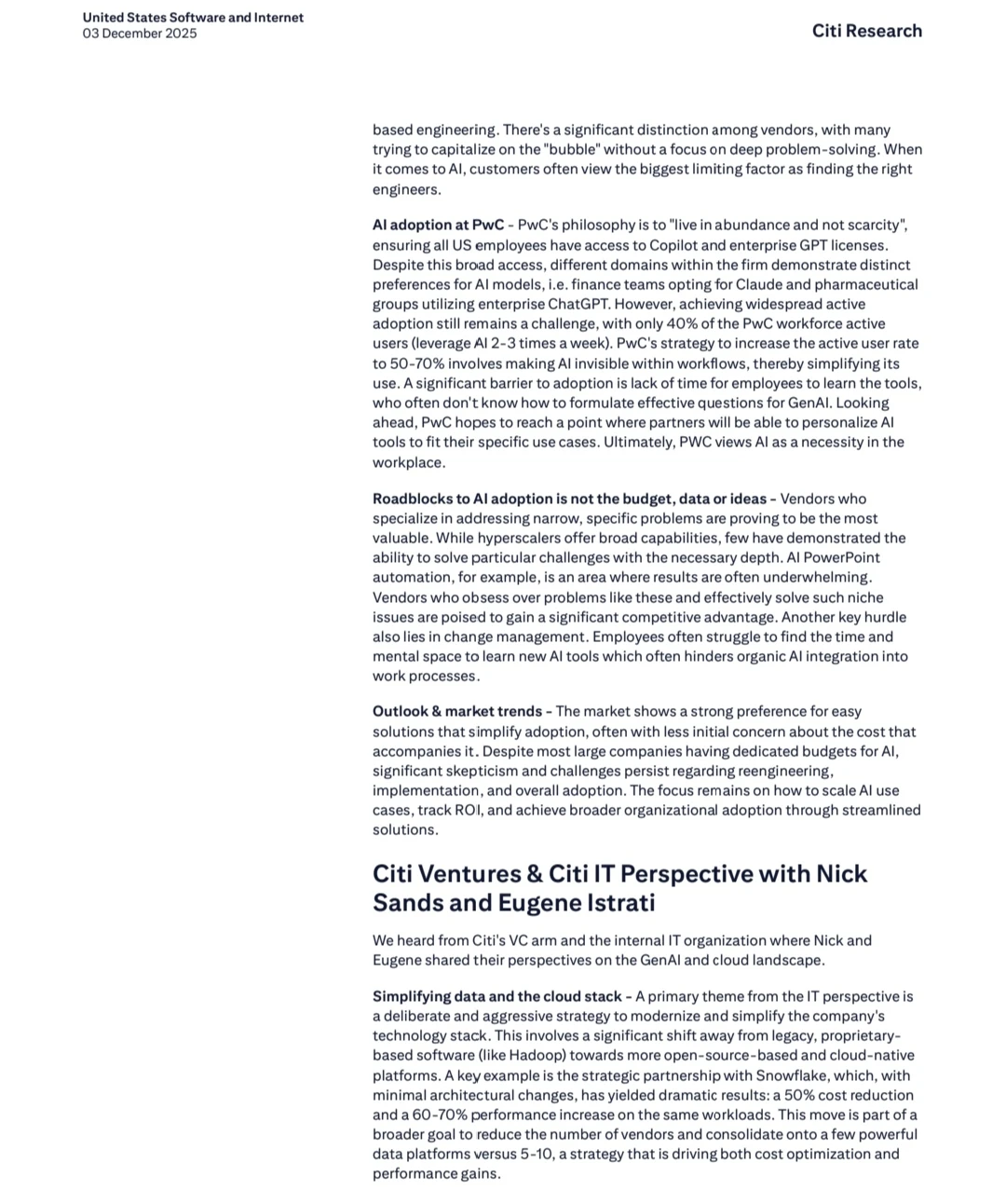 研报，高盛，摩根，美银花旗瑞银巴克莱等等