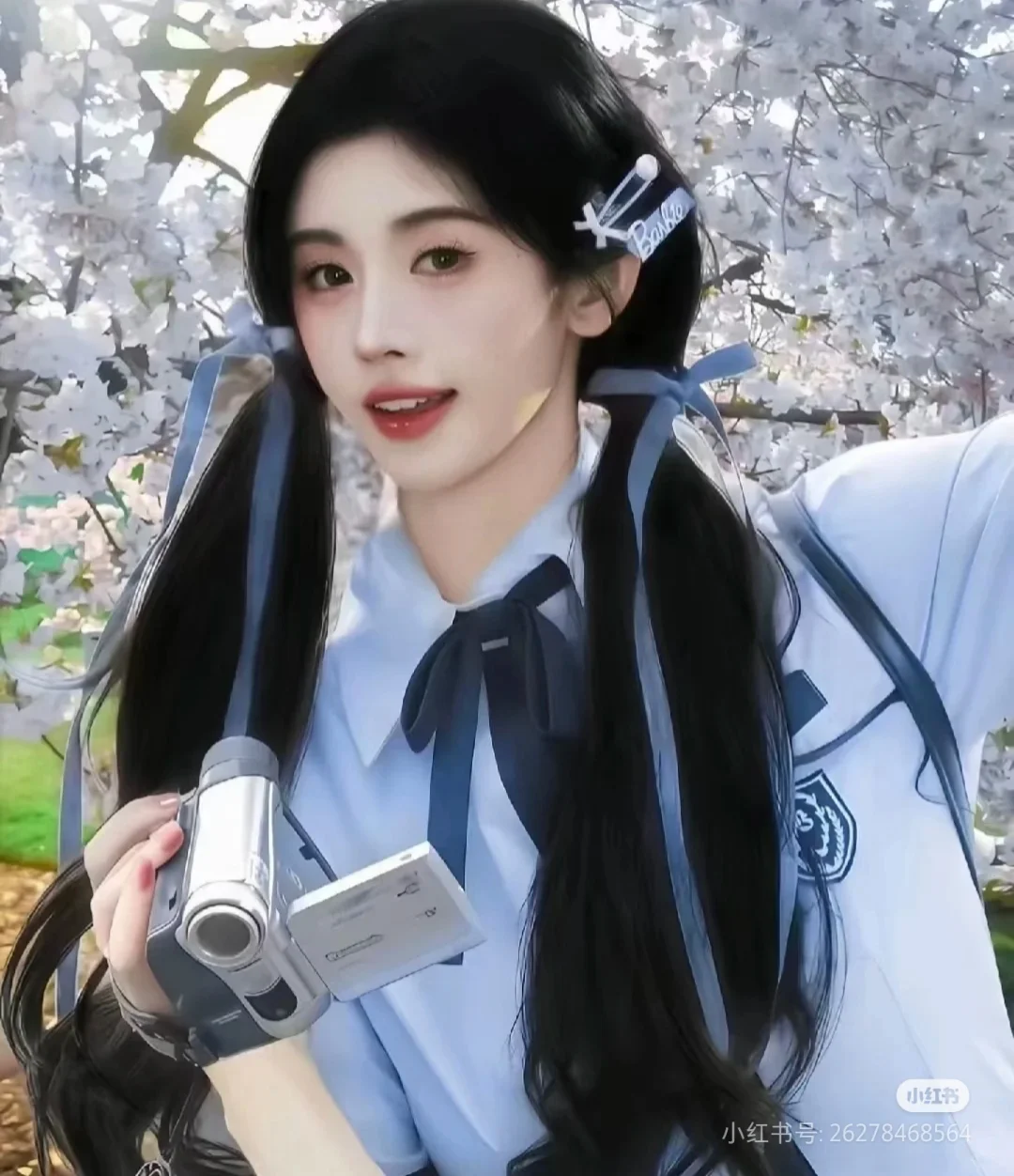 霜华尽落，霓裳初张。鞠婧祎美图。