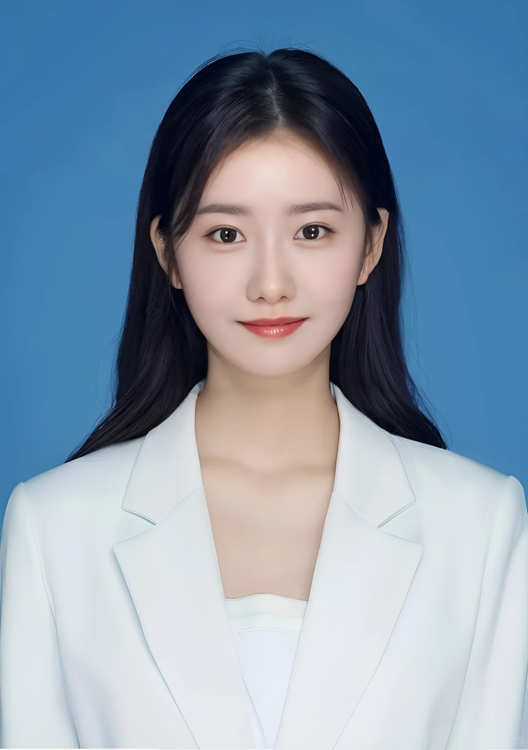 💙蓝底气质证件照 | Ai证件照💙