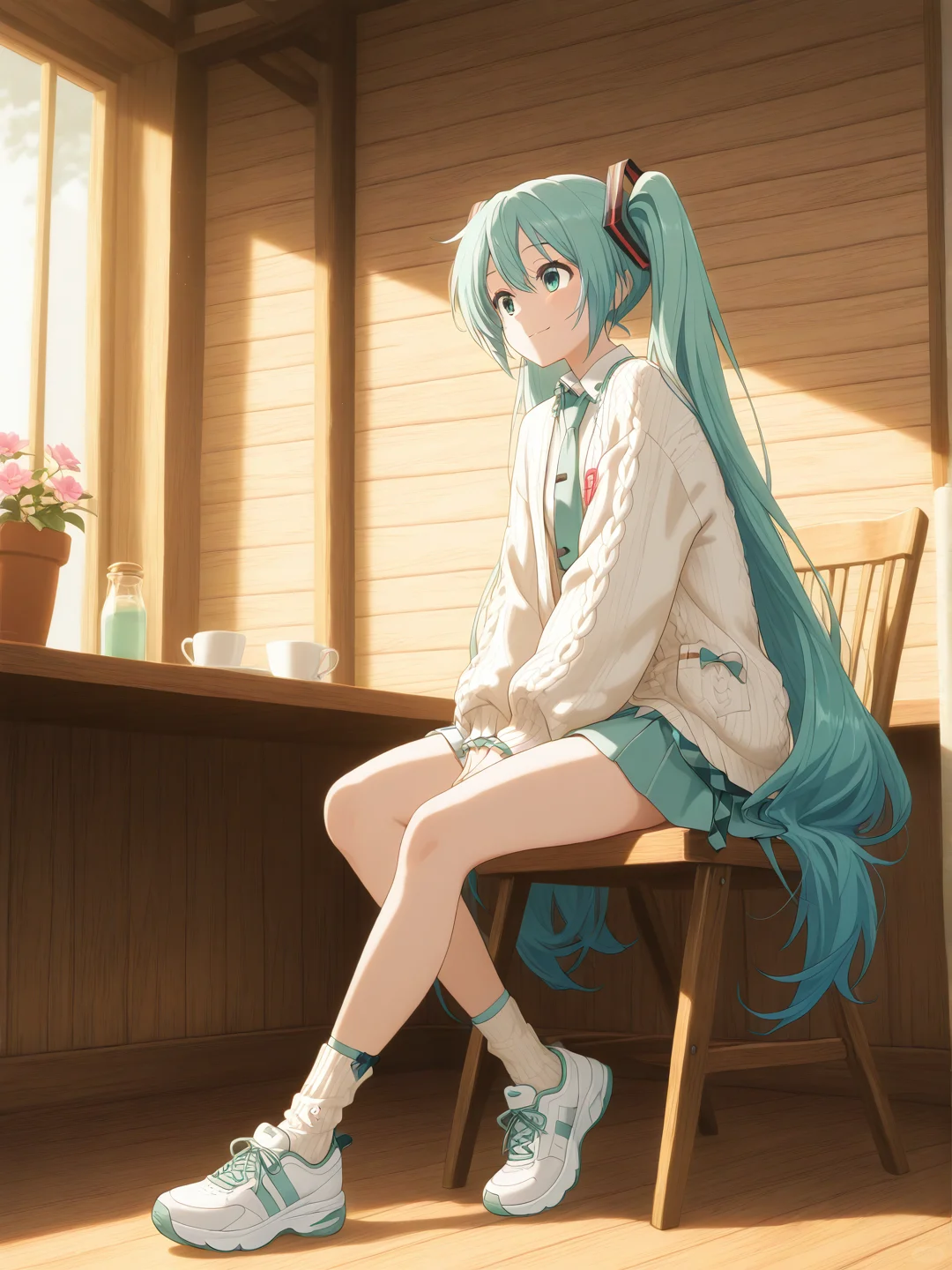 初音未来-小清新棉袜