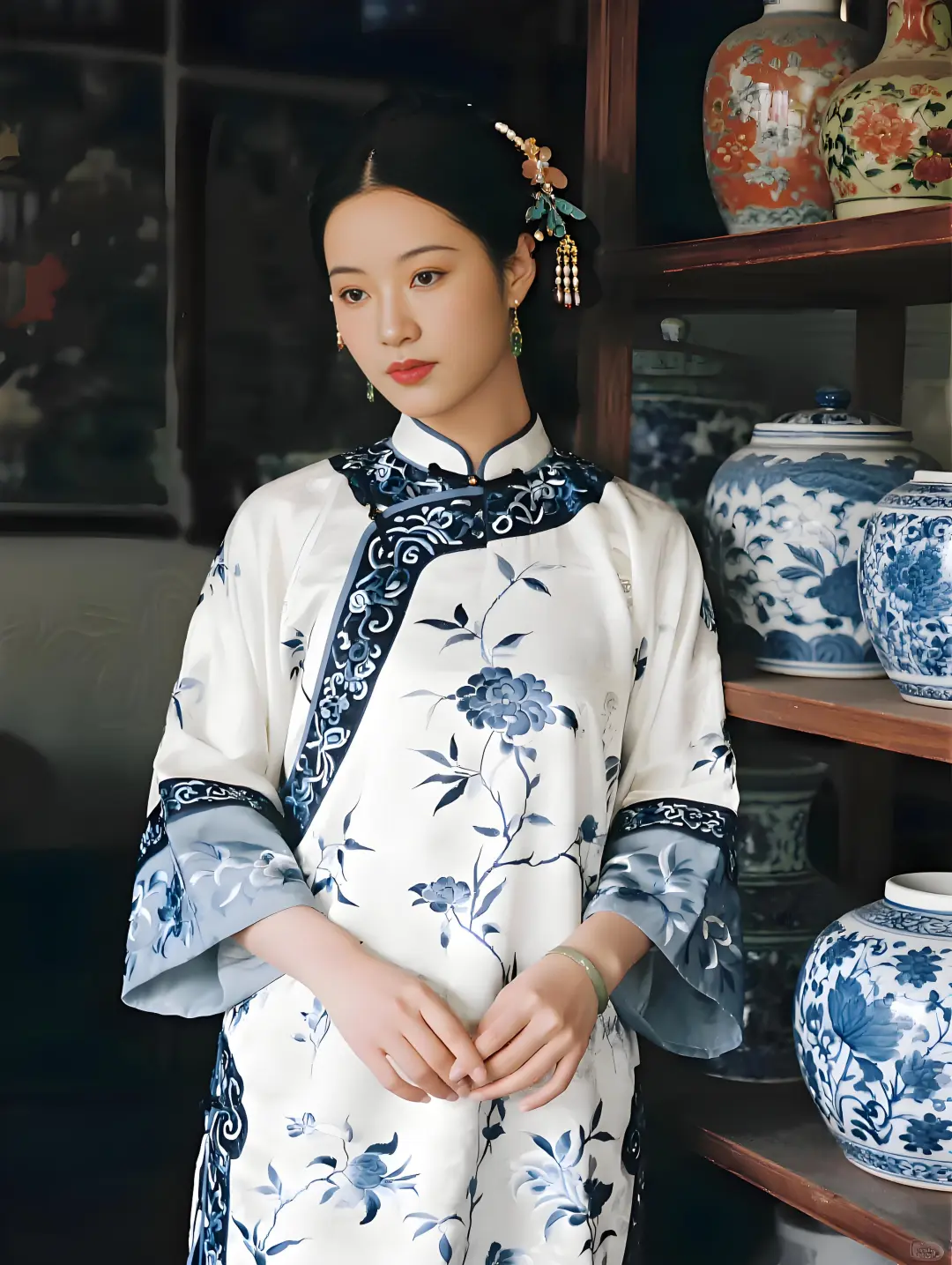 AI绘画之青花瓷