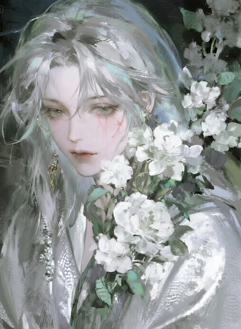 AI带教程，【白山茶拟人】--男女莫辩