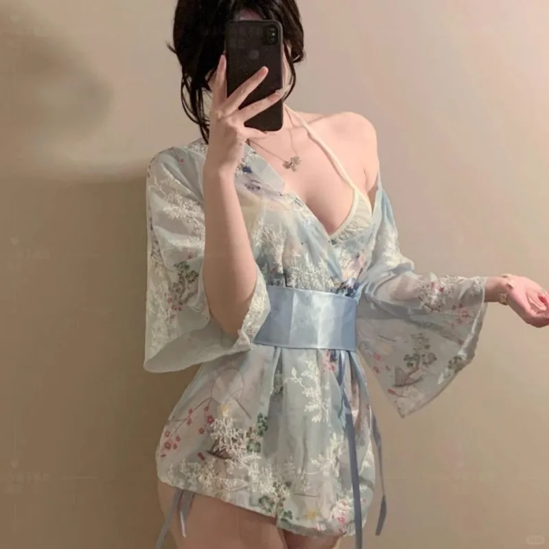 🌸薄纱透视睡衣真香！