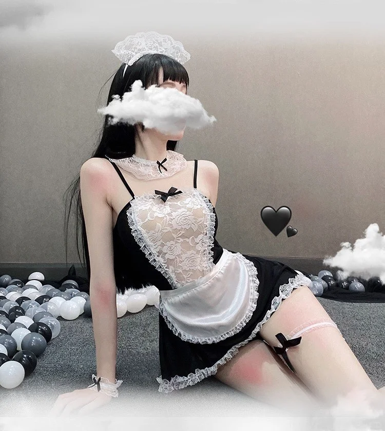 🎀纯欲女仆风，必入性感睡衣💤
