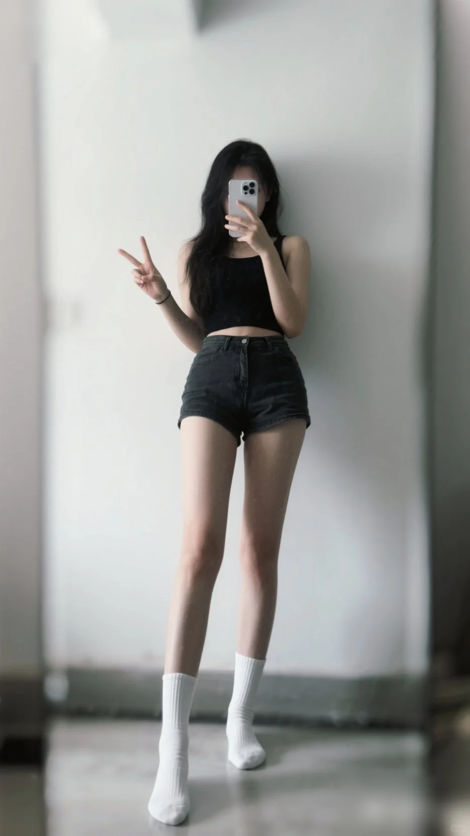 单纯的秀一下腿