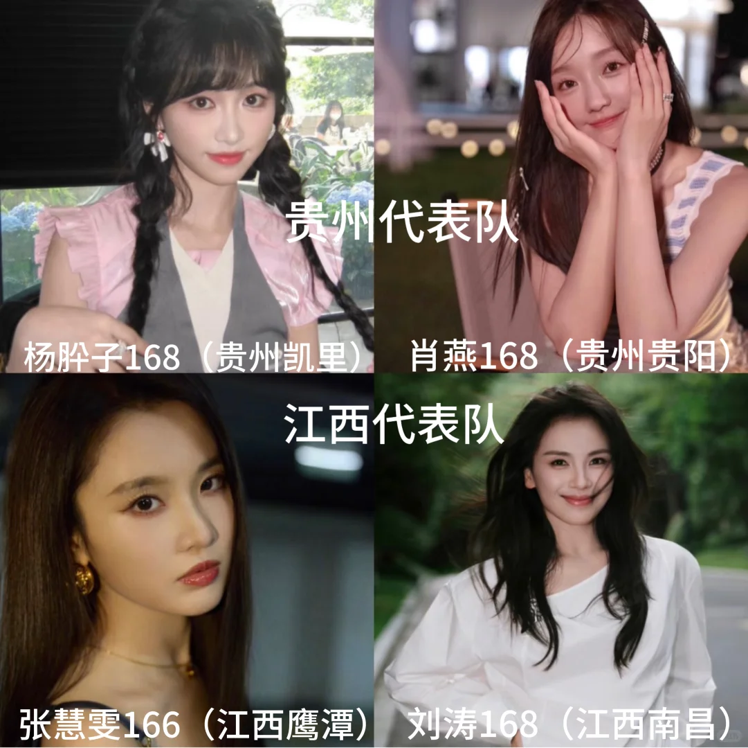 各个地区的长腿姐姐申请出战！（女明星版）