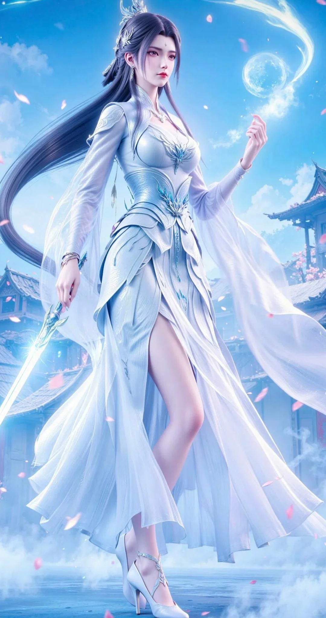 国漫女神陆雪琪新新皮肤美呆了