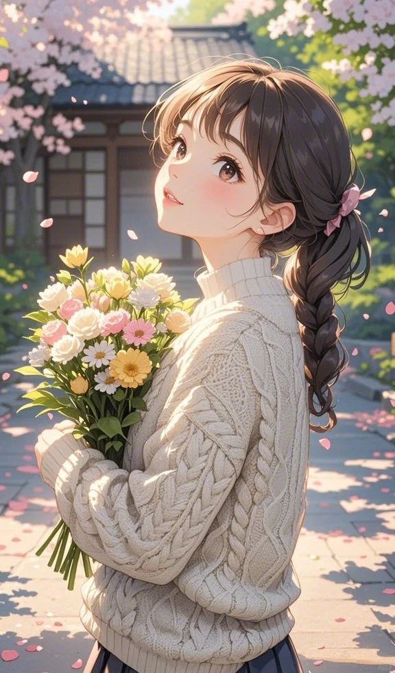 🌷花朝花暮，花为朝朝暮暮。