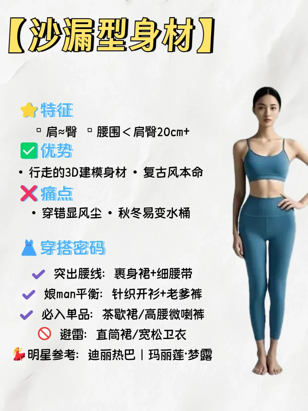30秒自测身材类型！5大身材类型解析