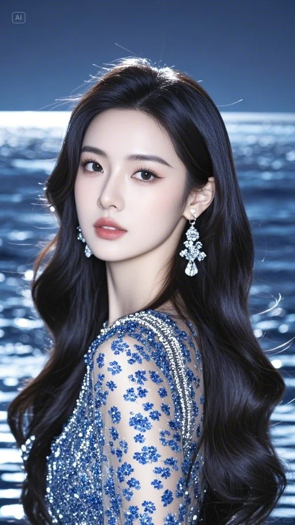 AI美女.礼貌拿图
