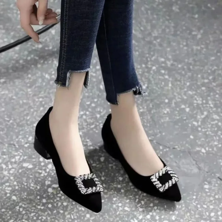 👠百丽2025新款磨砂高跟！百搭到不行