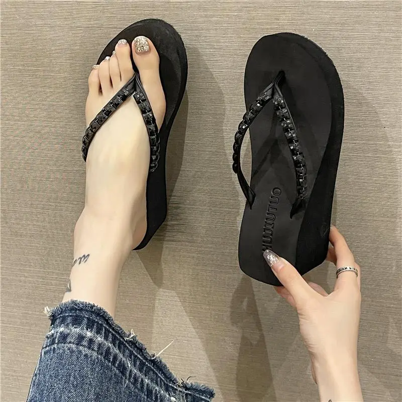 高跟拖鞋女夏时尚防滑外穿沙滩鞋海边🎀