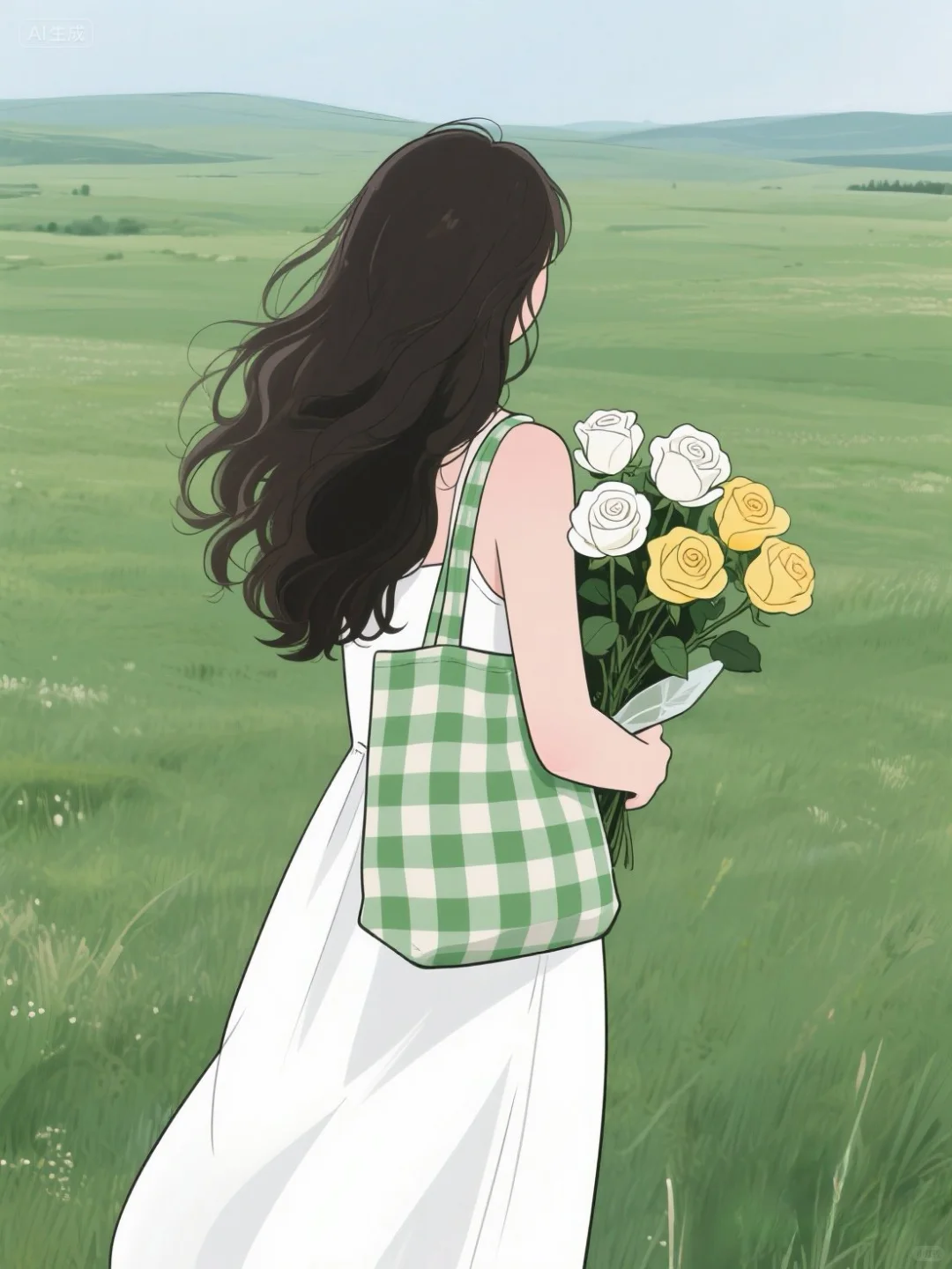 夏日小清新插画头像🌸诗和远方的少女之心