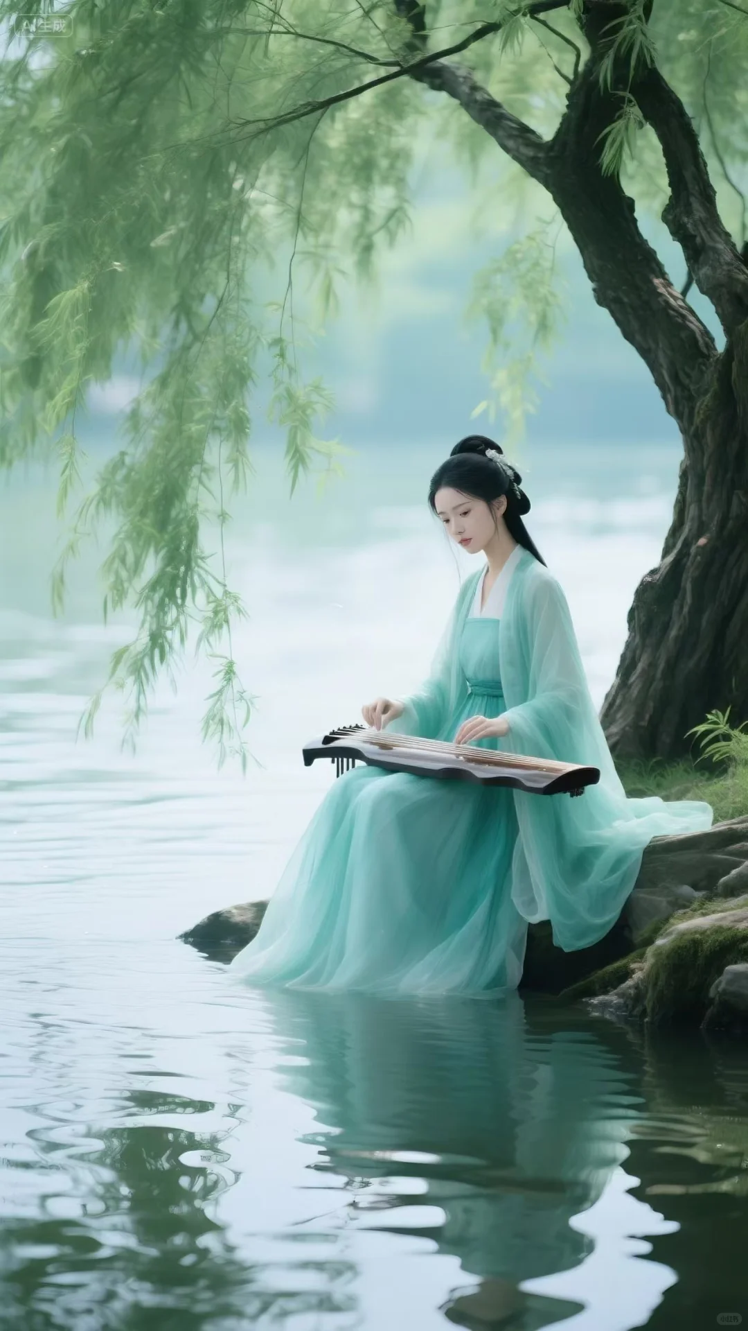 清冷古风汉服写真，清冷绝美！