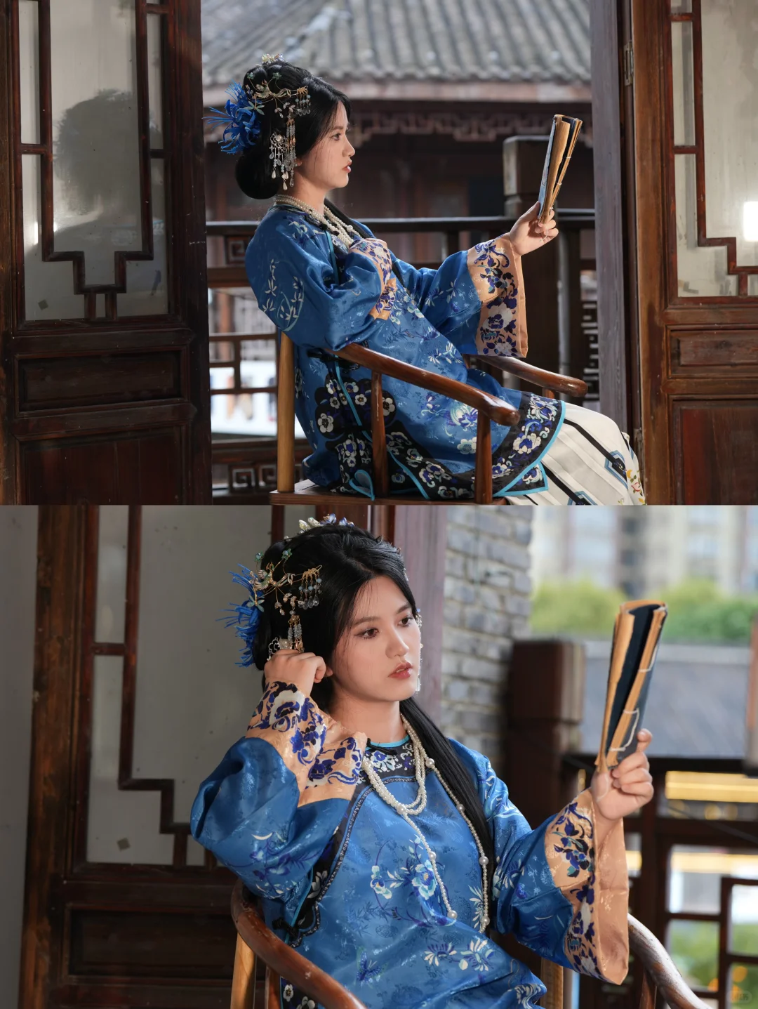 一秒穿越~在六盘水古镇拍的清汉女