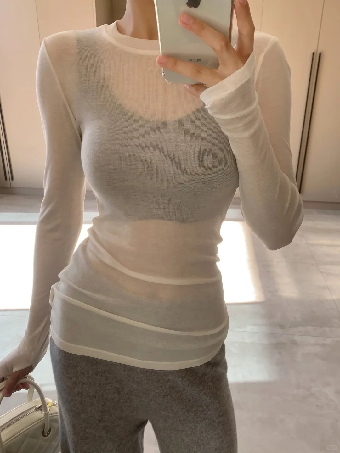微透的打底 若影若现的马甲线^_^