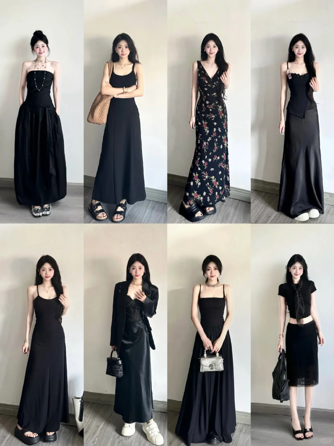 3⃣2⃣套🔗|夏季气质小黑裙穿搭分享