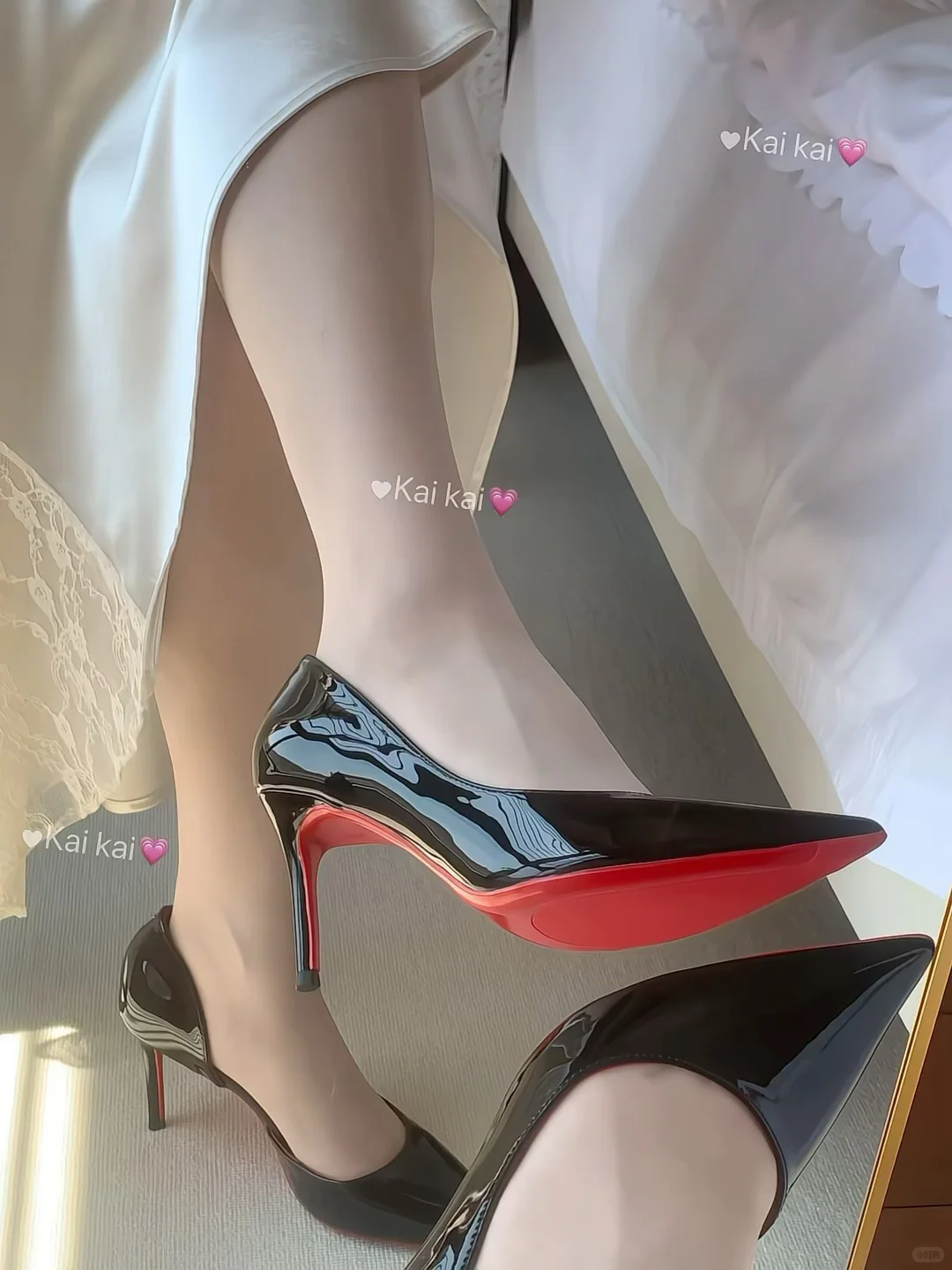 黑色高跟鞋👠太绝了～