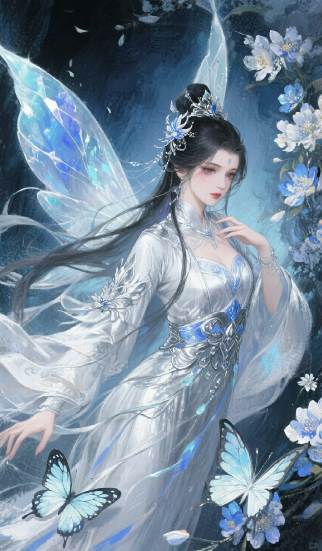 生成了几张国漫女神图片