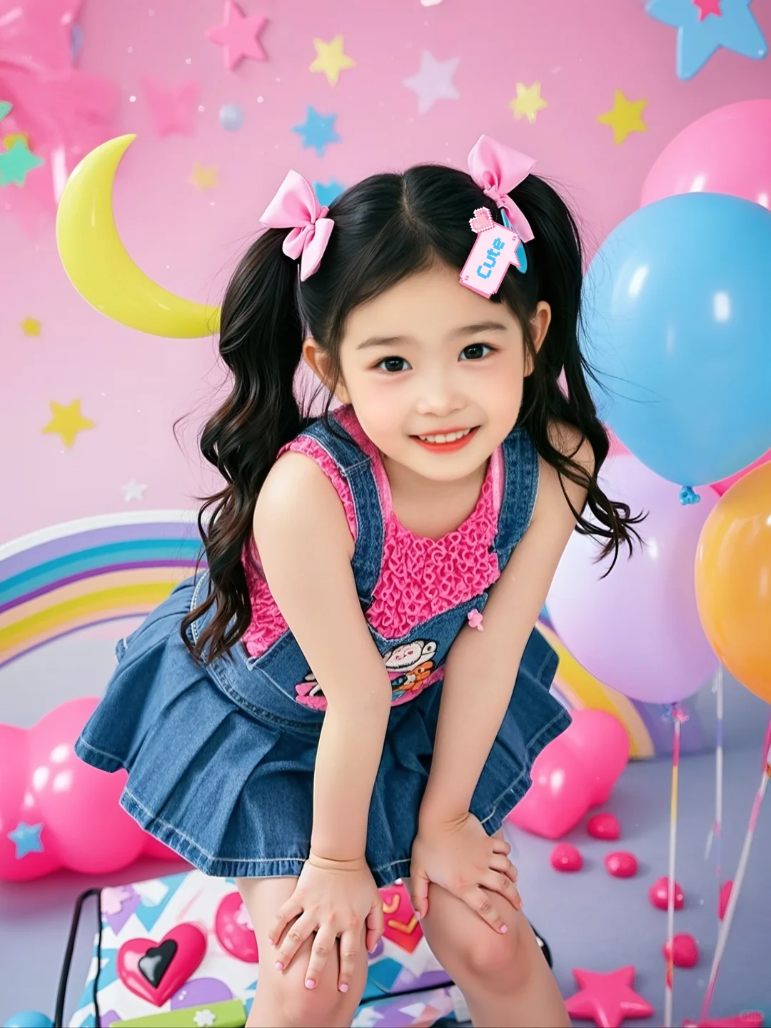 女儿是个甜酷小美女(⁎⁍̴̛ᴗ⁍̴̛⁎)～