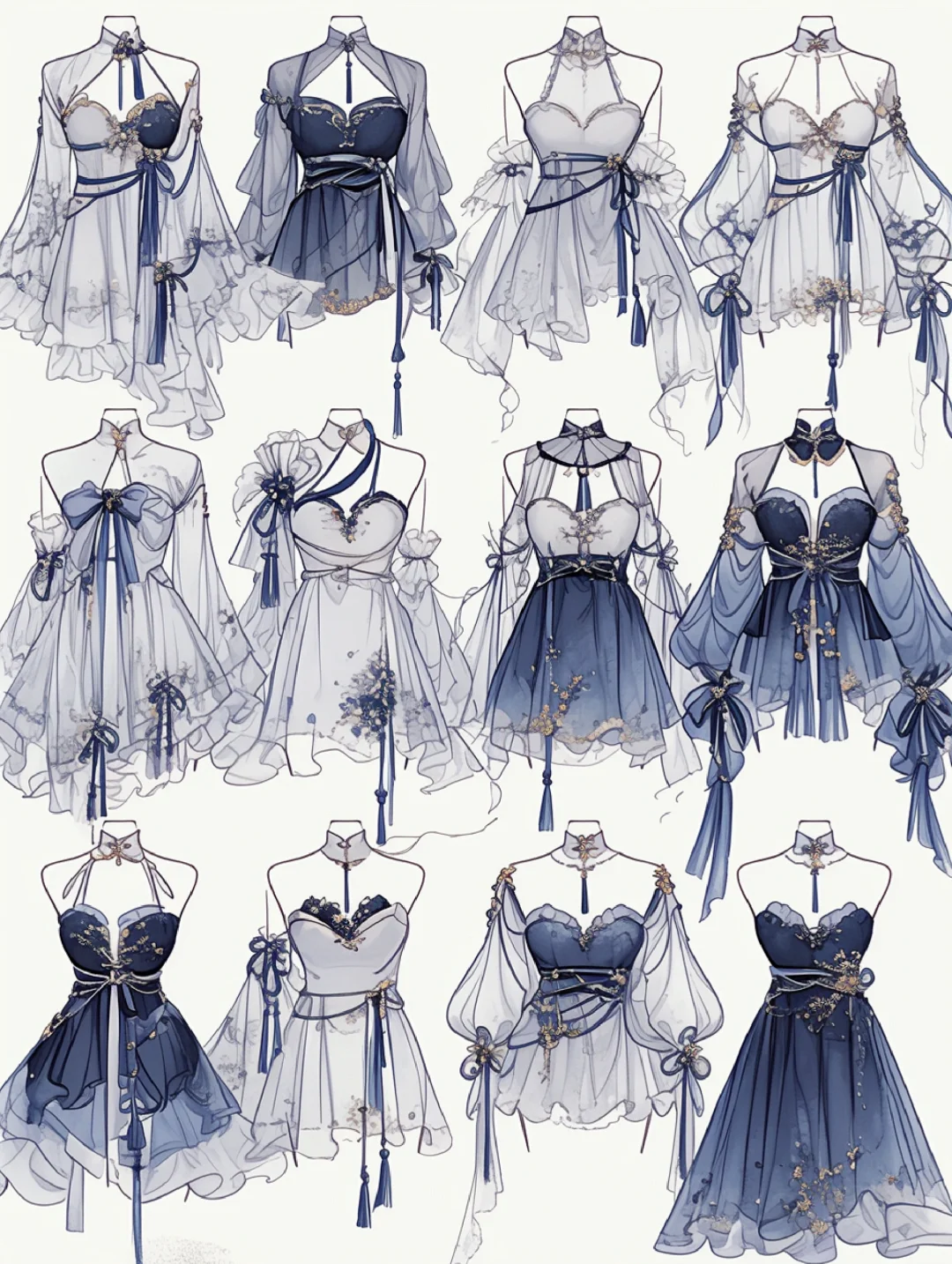 仙女裙系列｜服装设计展示素材